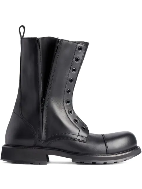 Balenciaga Truck zip leather boots