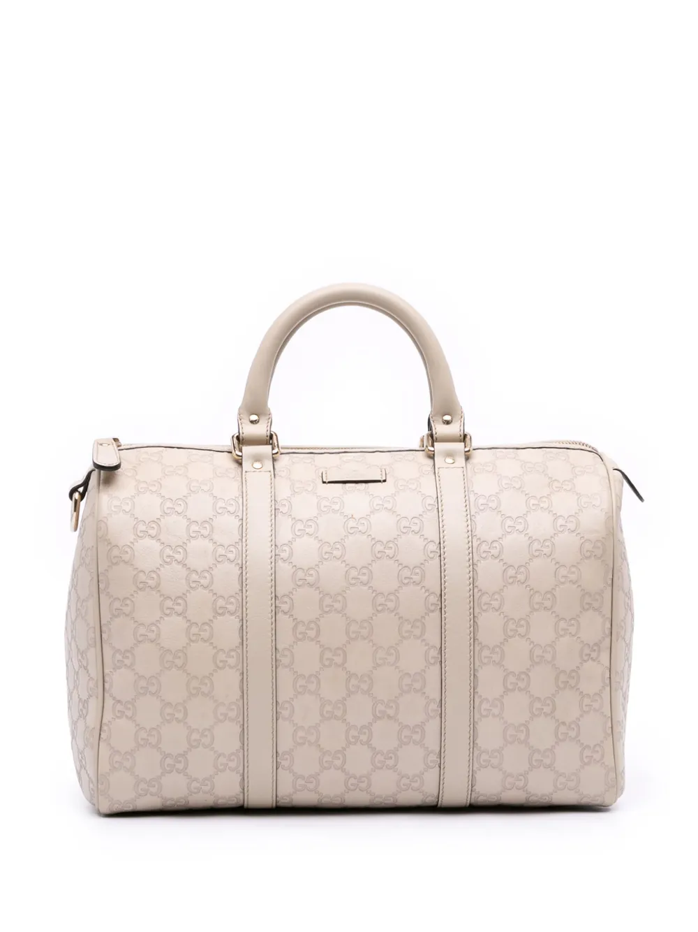 Pre-owned Gucci 2016-2025 Ssima Joy Boston Bag In White