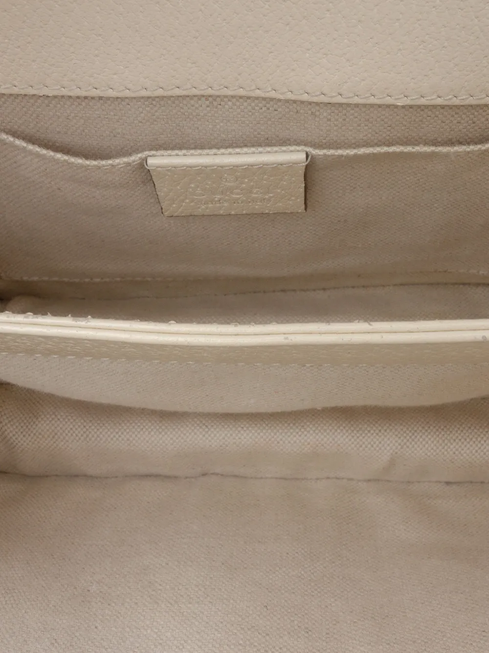Pre-owned Gucci 2016-2025 Mini Leather Bamboo Dionysus Web Satchel In White