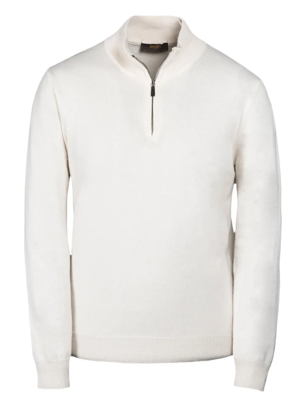 Moorer zip-up mock-neck sweater | blanco | Image 1