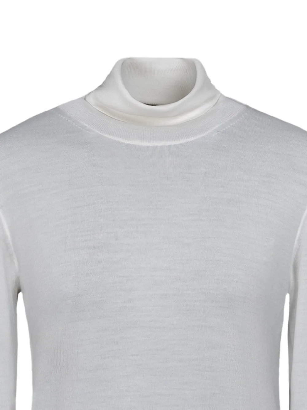  Moorer Nataly Turtleneck Top - White 