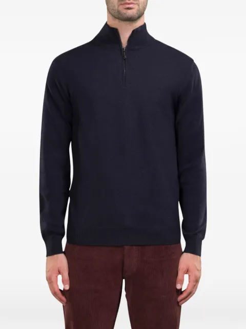 Moorer half-zip turtleneck sweater
