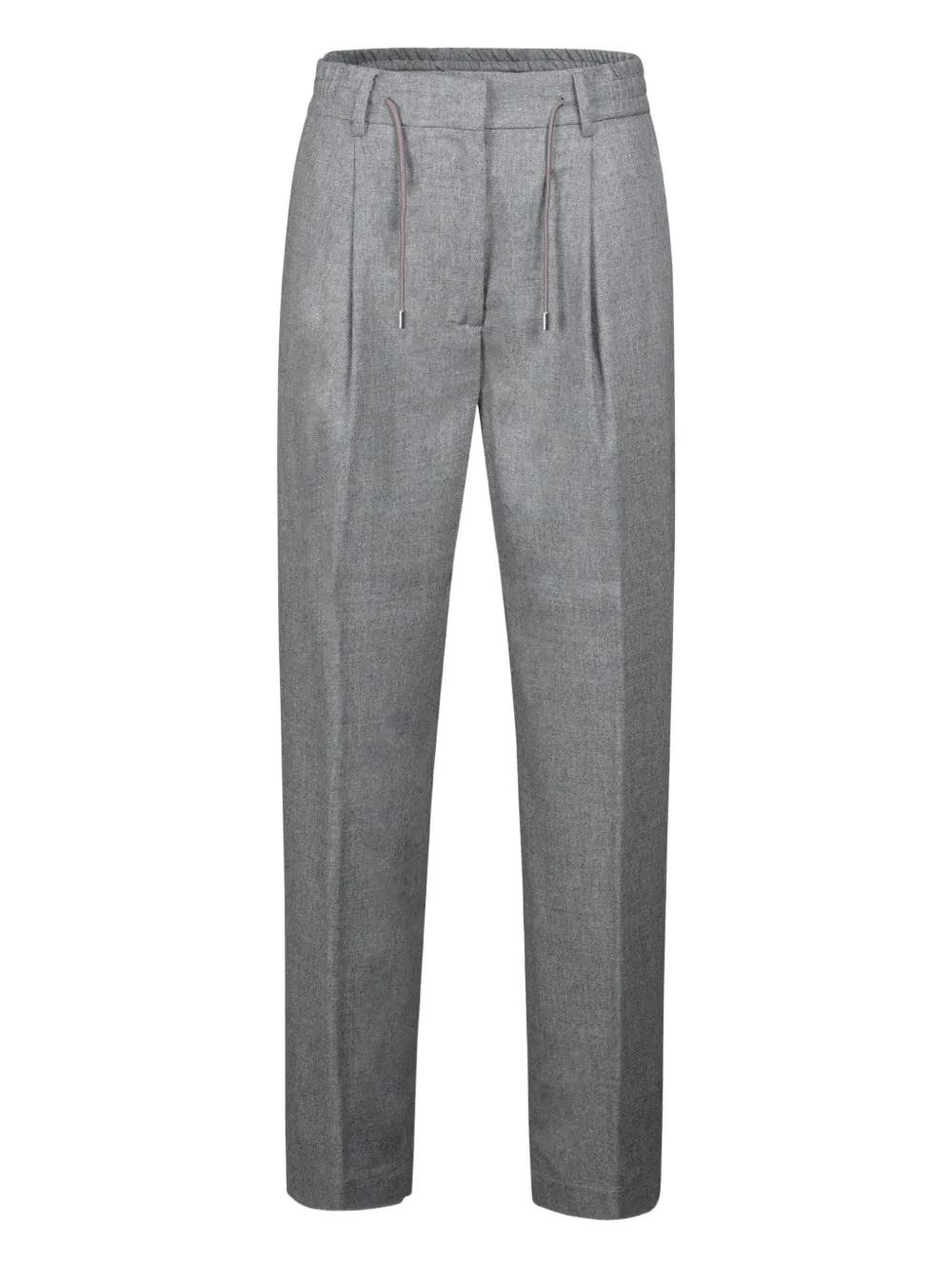 Moorer drawstring-waist pleated trousers | Grey | Image 1