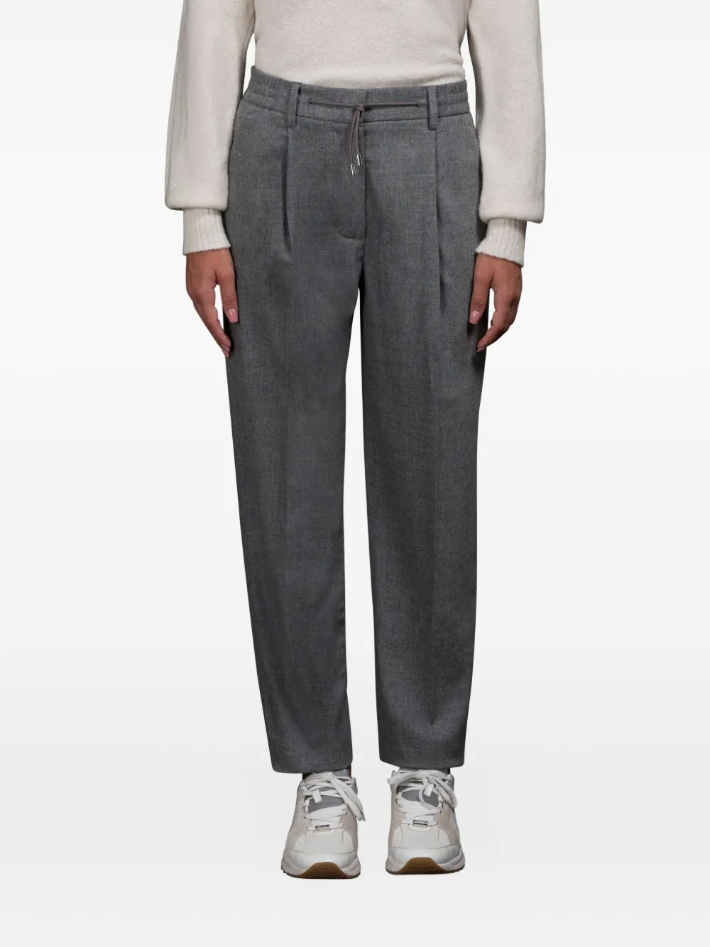 Moorer drawstring-waist pleated trousers | Slacks | Image 2