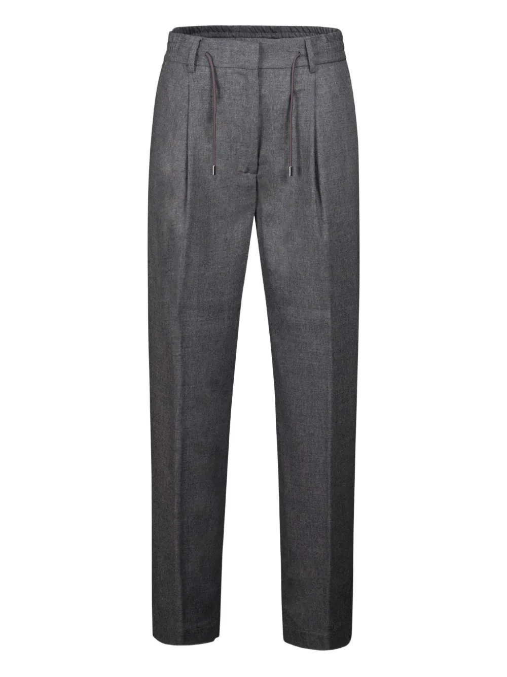 Moorer pantalon plissé à lien de resserrage | gris | Image 1
