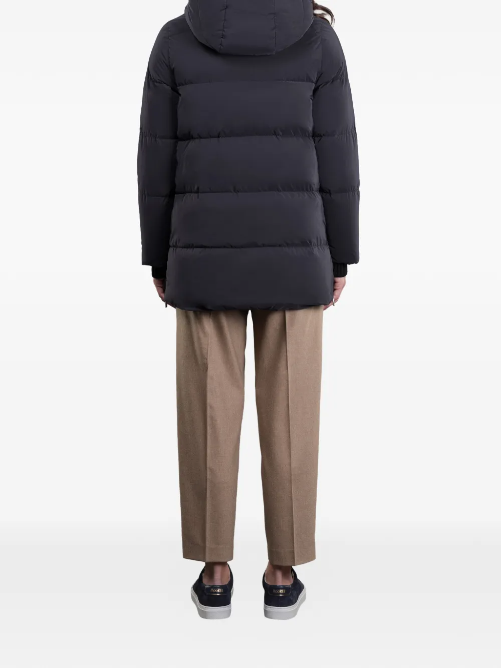  Moorer Carinzia Hooded Quilted Jacket - Black 