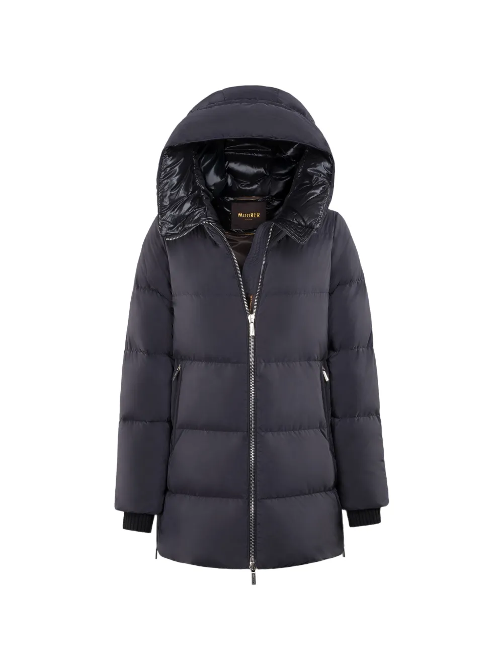 Moorer Carinzia hooded quilted jacket - Nero