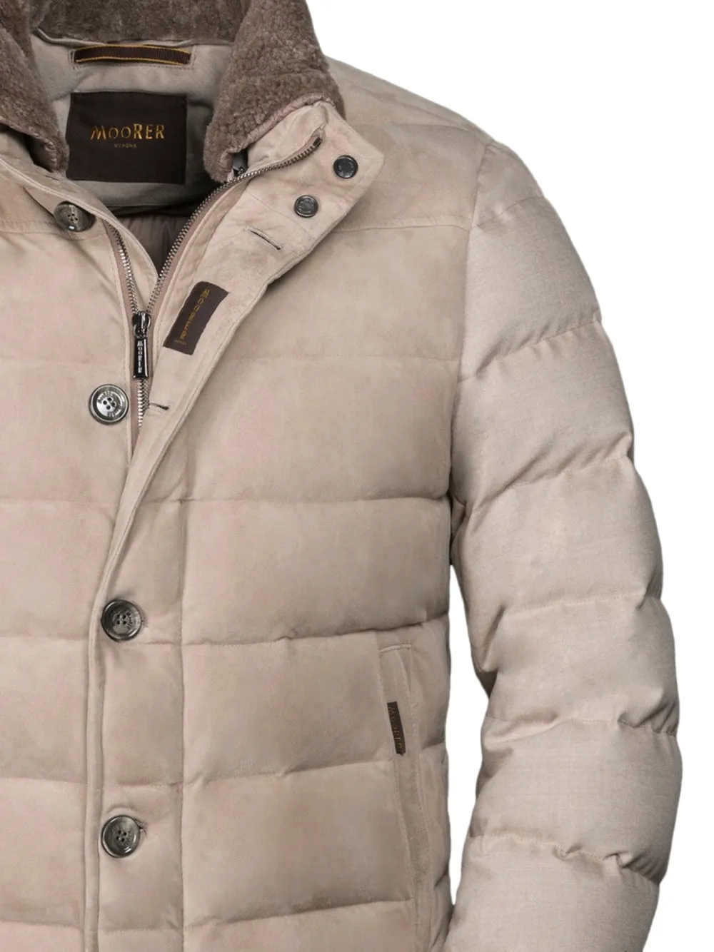 Moorer sheepskin padded jacket | Down Jackets | Image 2