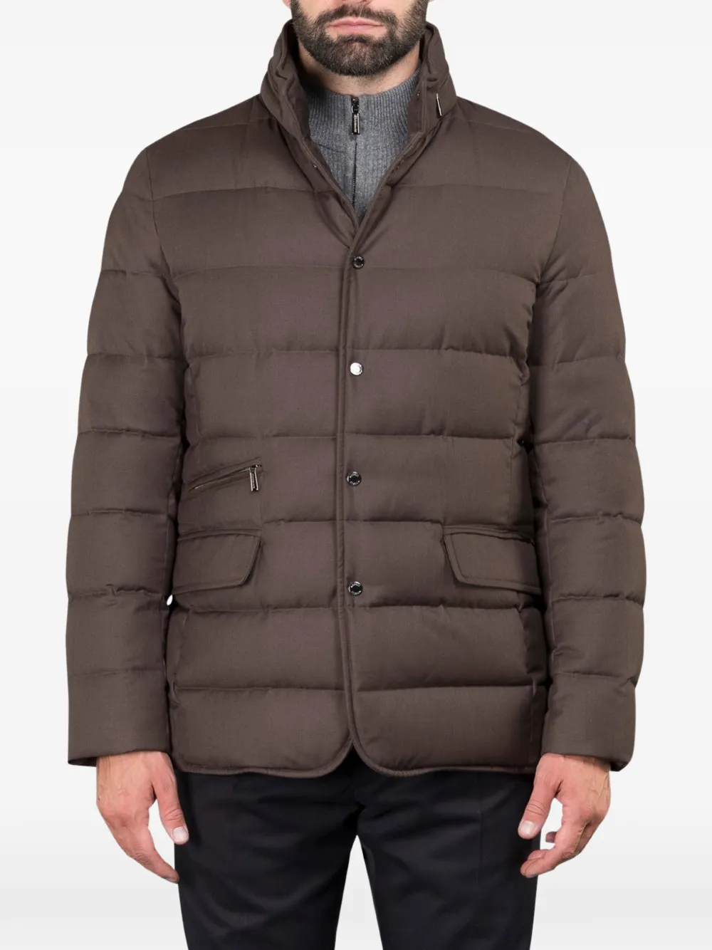 Moorer Ilvo button-padded jacket | marrón | Image 1