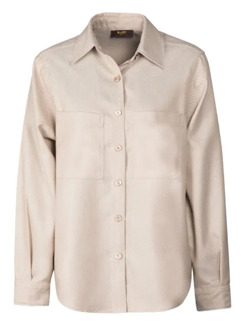 Moorer Zama patch-pocket shirt