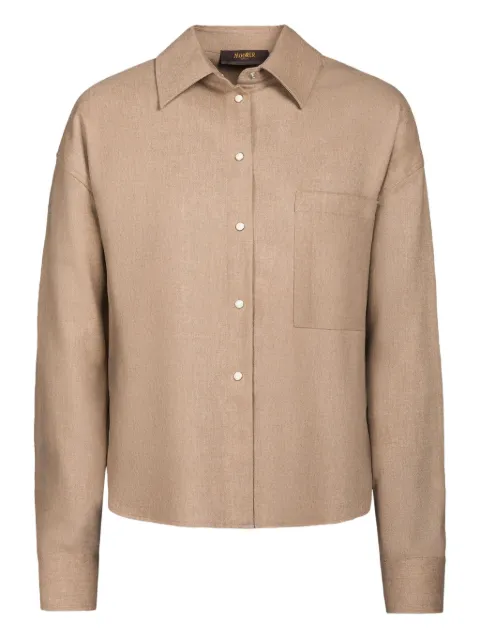 Moorer chest-pocket shirt