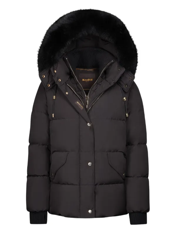 Moorer Attica Puffer Jacket in Black