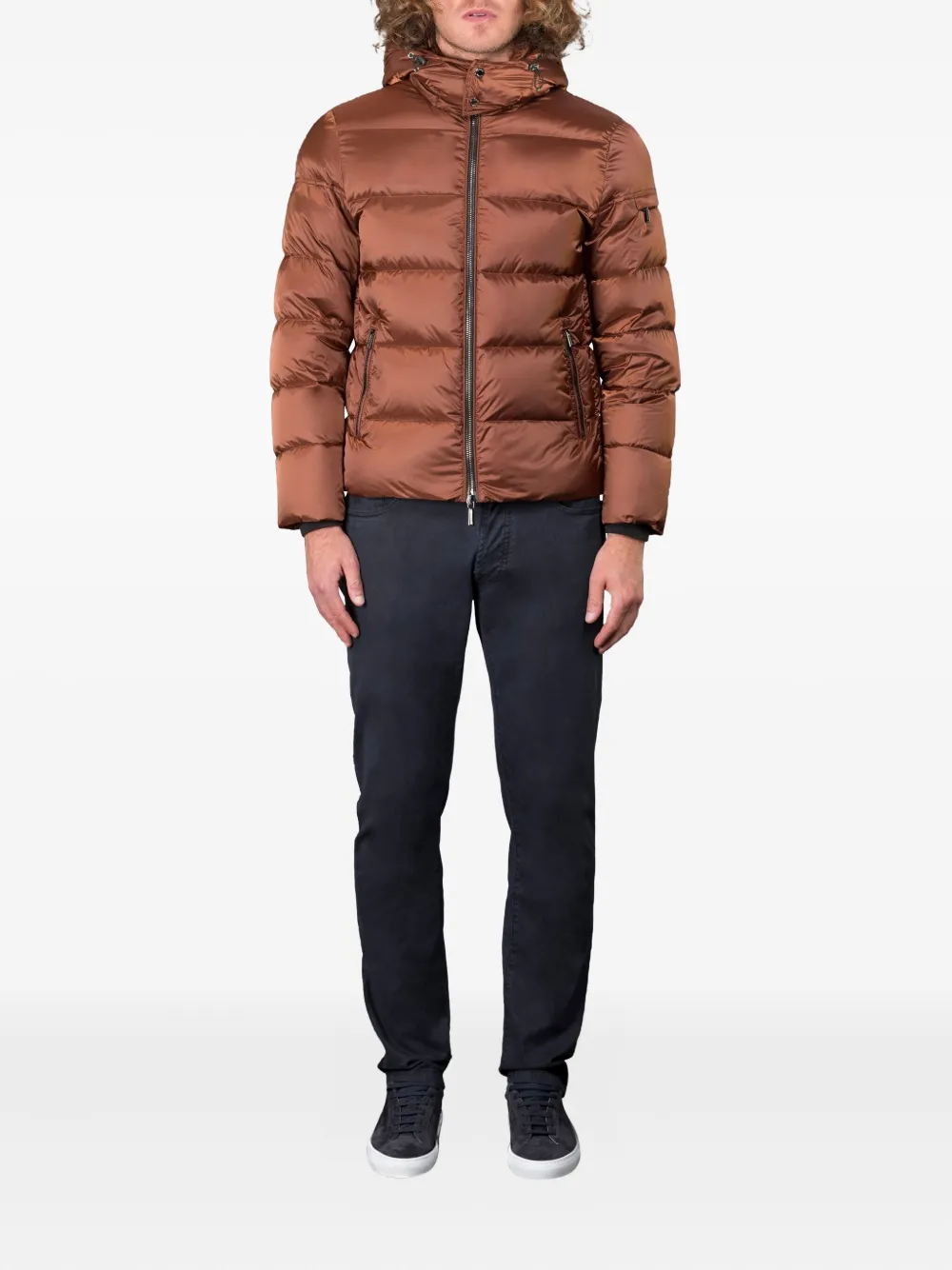 Moorer hooded zip-up padded jacket | Down Jackets | Image 2