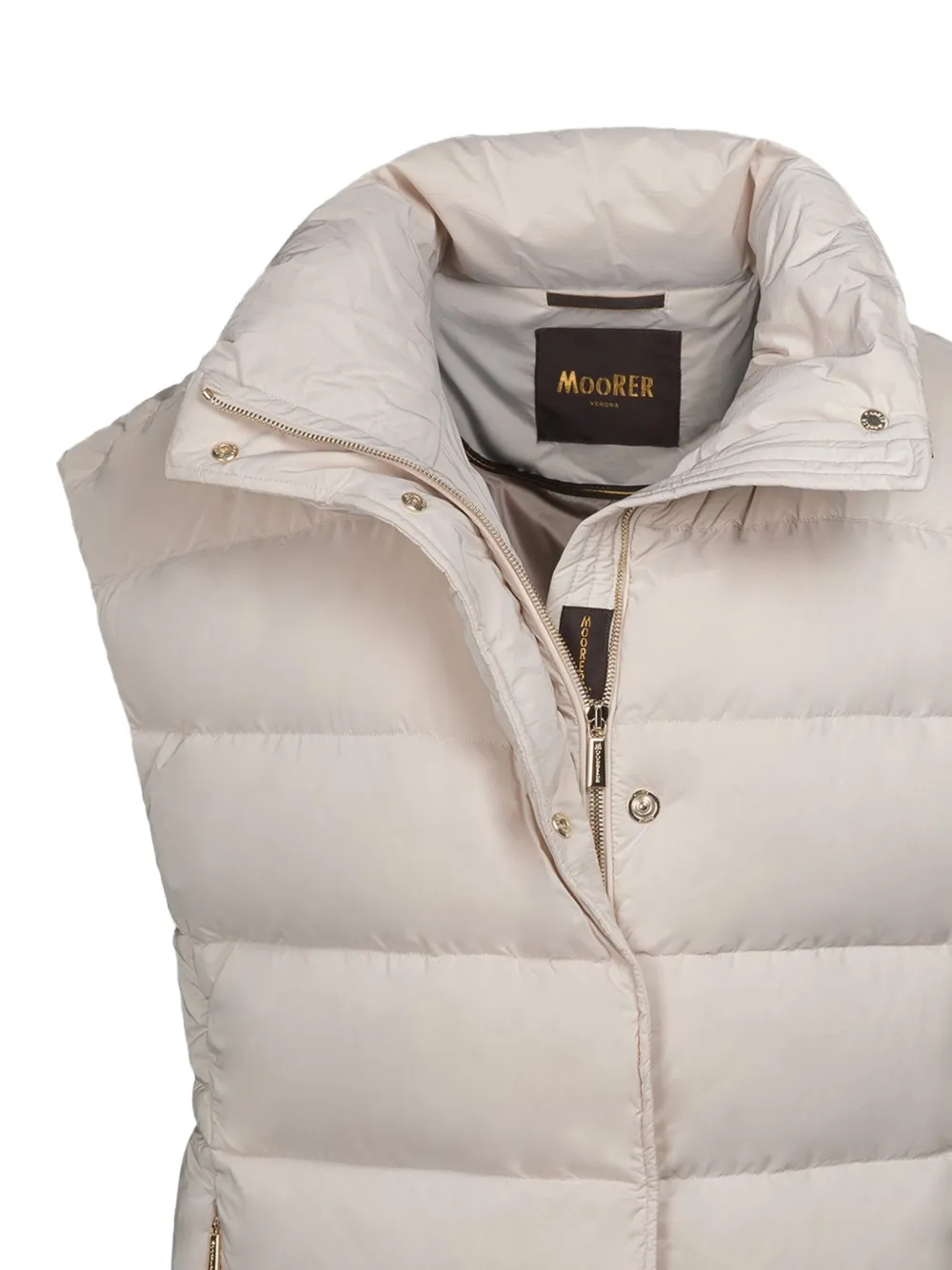 Moorer Mily-OS zip quilted vest | Waistcoats & Gilets | Image 2