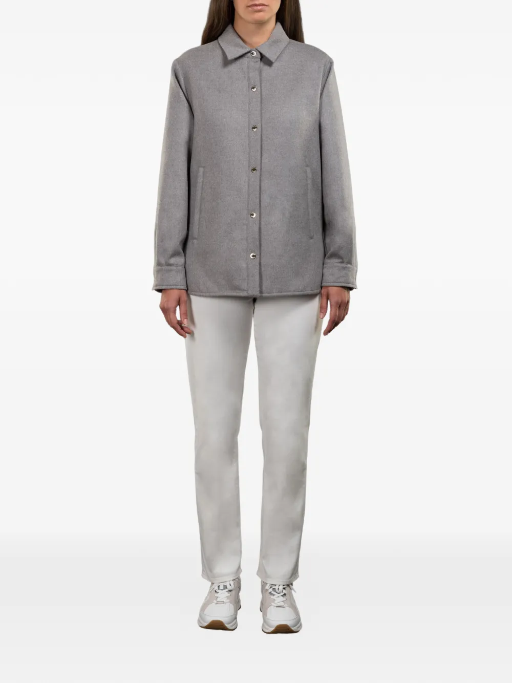  Moorer Kinsale Buttoned Jacket - Grey 