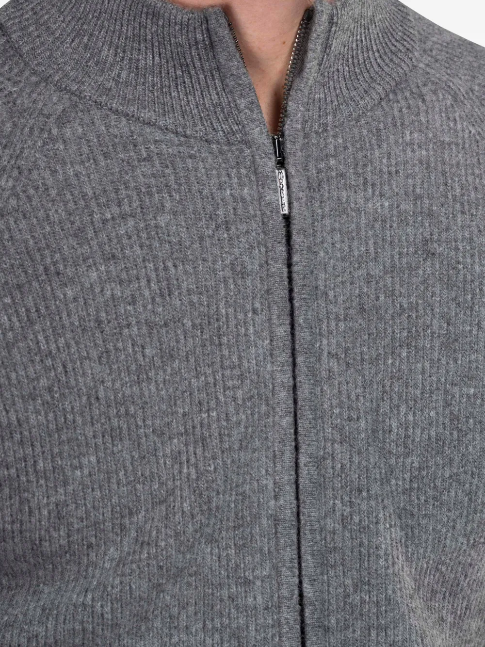  Moorer Dean Zip Cardigan - Grey 
