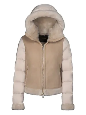DSQUARED2 Cropped Shearling Jacket | Black | FARFETCH CH