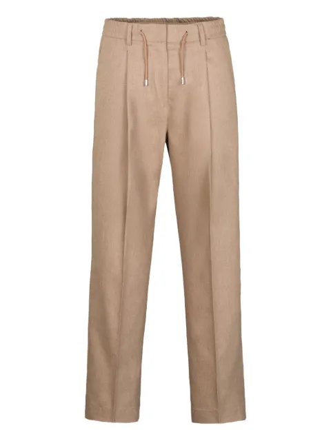 Moorer Antonia-FSR drawstring pleated trousers