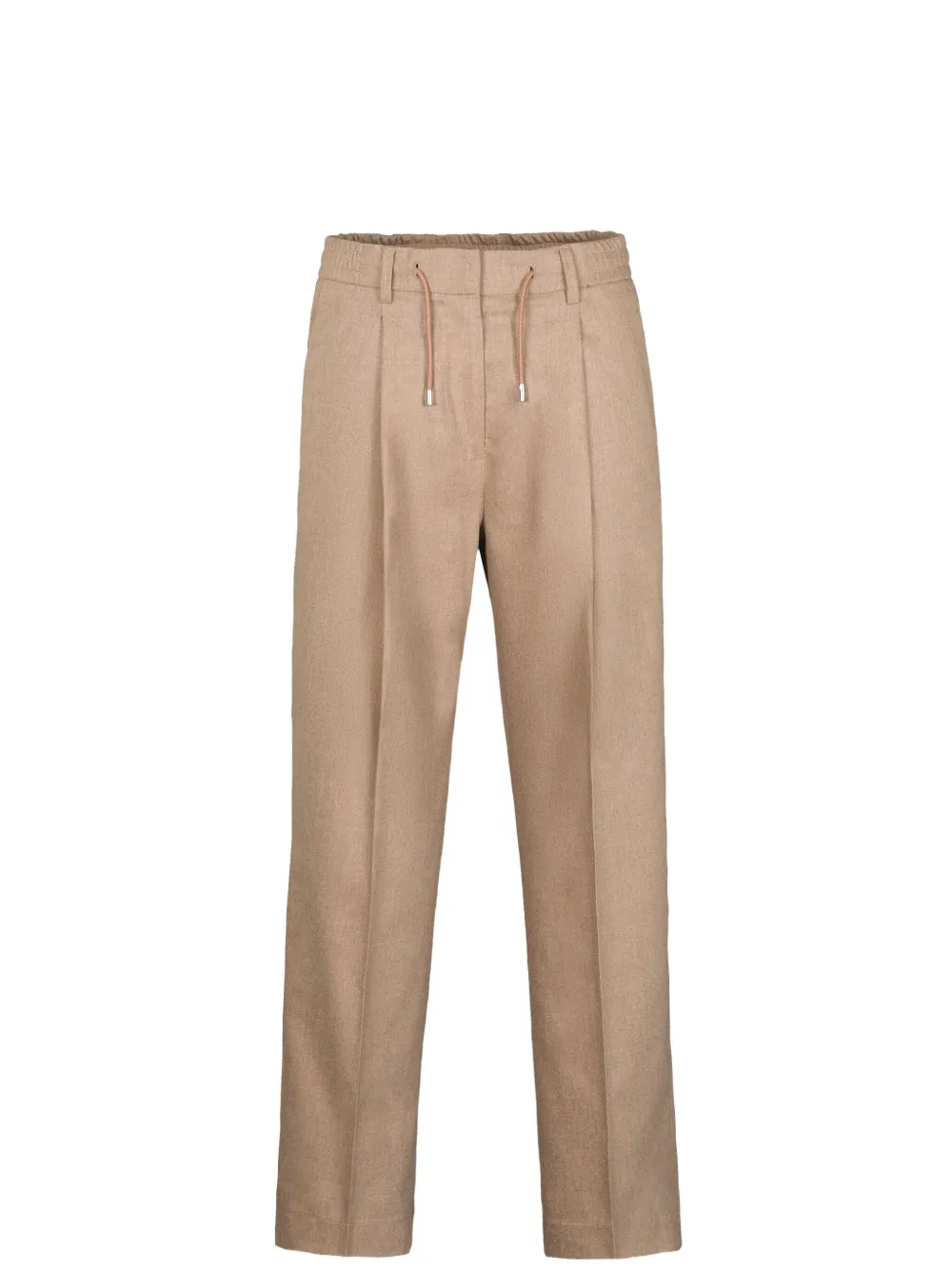 Moorer Antonia-FSR drawstring pleated trousers - Beige
