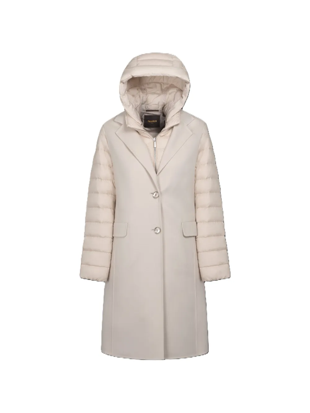 Moorer Jaya hooded coat - Toni neutri