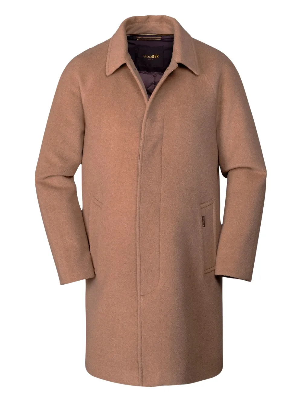 Moorer Marden-t-ca0 Pocket Coat In Brown