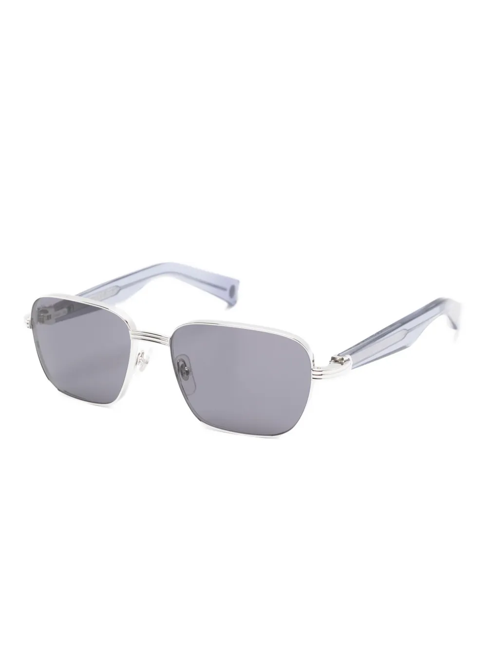 Cartier Eyewear Zonnebril met rechthoekig montuur - Zilver
