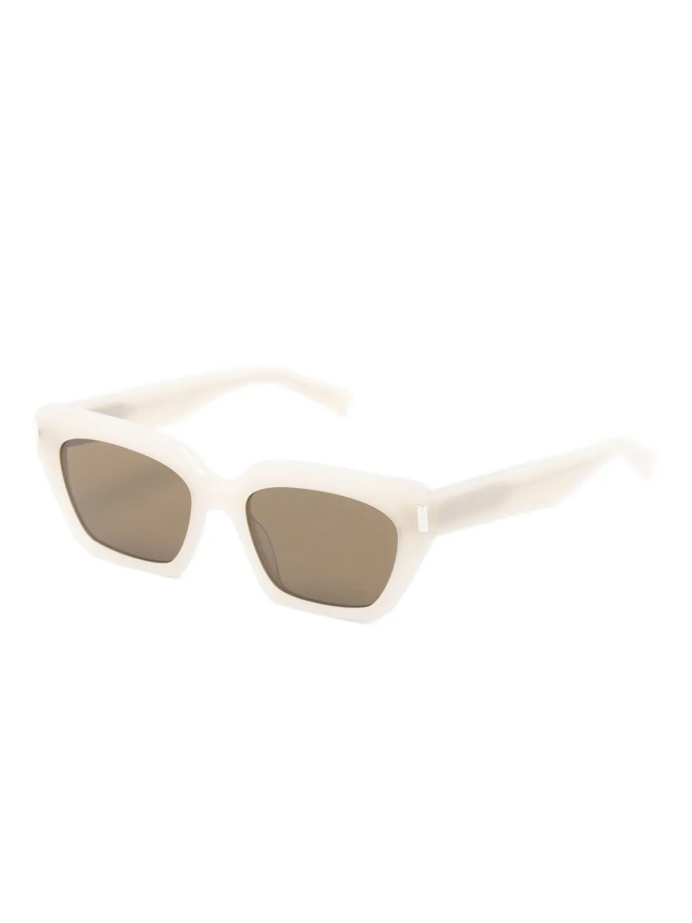 Saint Laurent Eyewear rectangle frame sunglasses - Beige