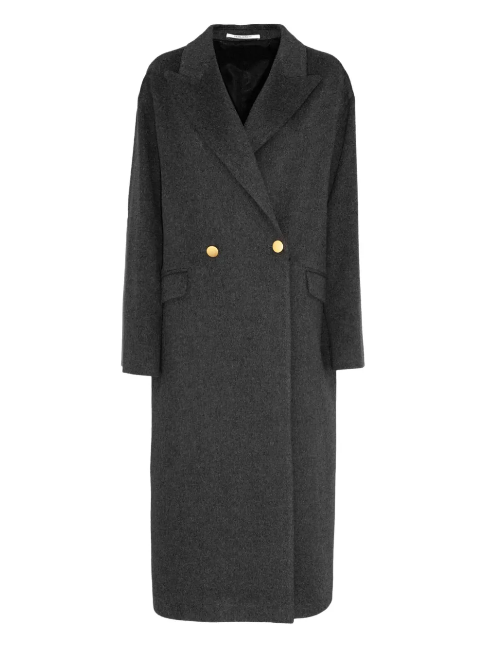 Tagliatore linden wool double-breasted coat - Grigio