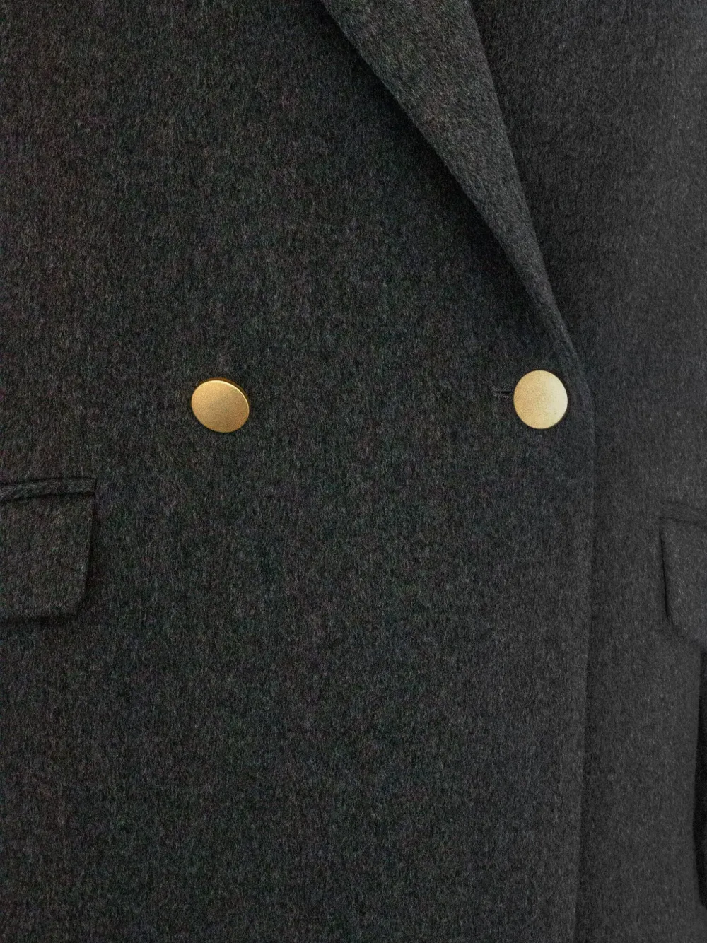 Tagliatore Linden wollen jas met dubbele rij knopen Grijs