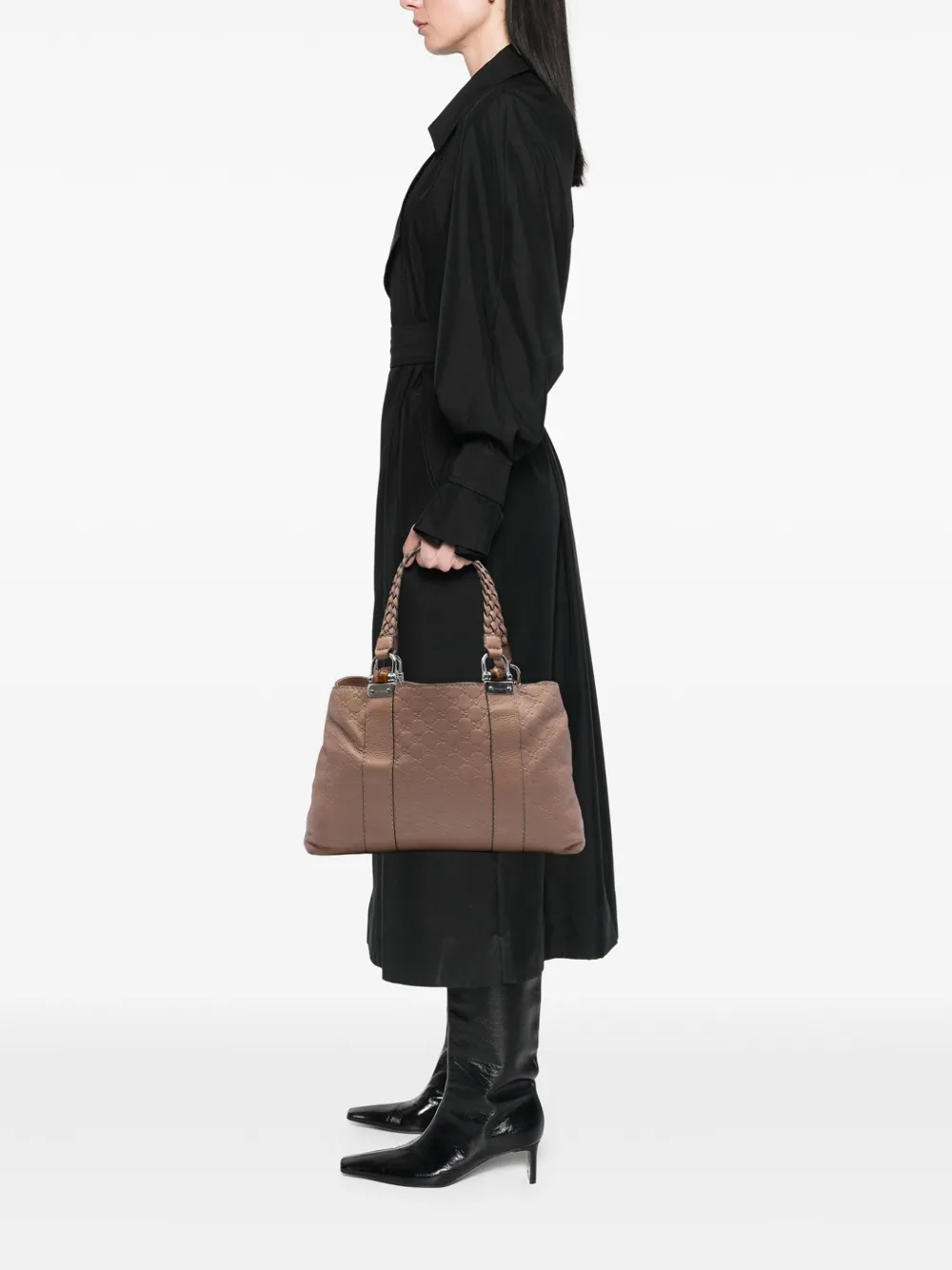 Gucci Pre-Owned 2016-2025 Medium Guccissima Bamboo Libeccio Tote shoulder bag - Marrone