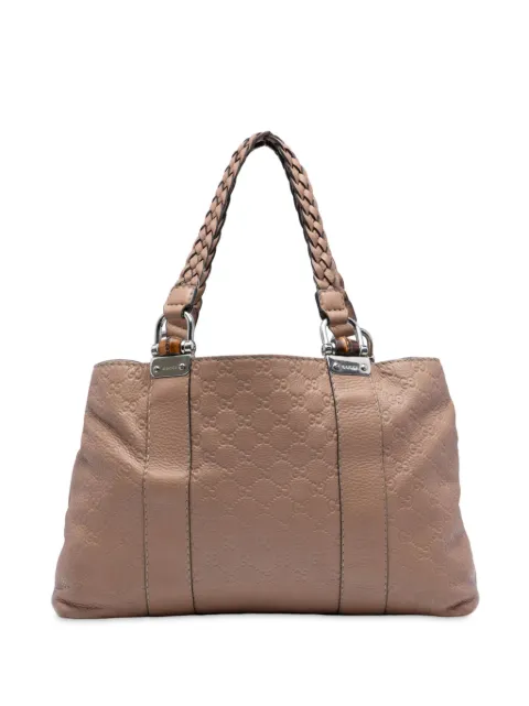 Gucci Pre-Owned 2016-2025 Medium Guccissima Bamboo Libeccio Tote shoulder bag