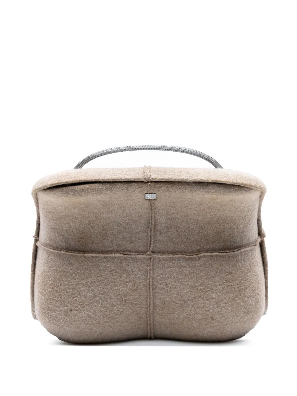 CHANEL Pre-Owned 1997-1999 フェルト ミレニアム ハードケース ショルダーバッグ - ブラウン CHANEL Pre-Owned 1997-1999 フェルト ミレニアム ハードケース ショルダーバッグ - ブラウン