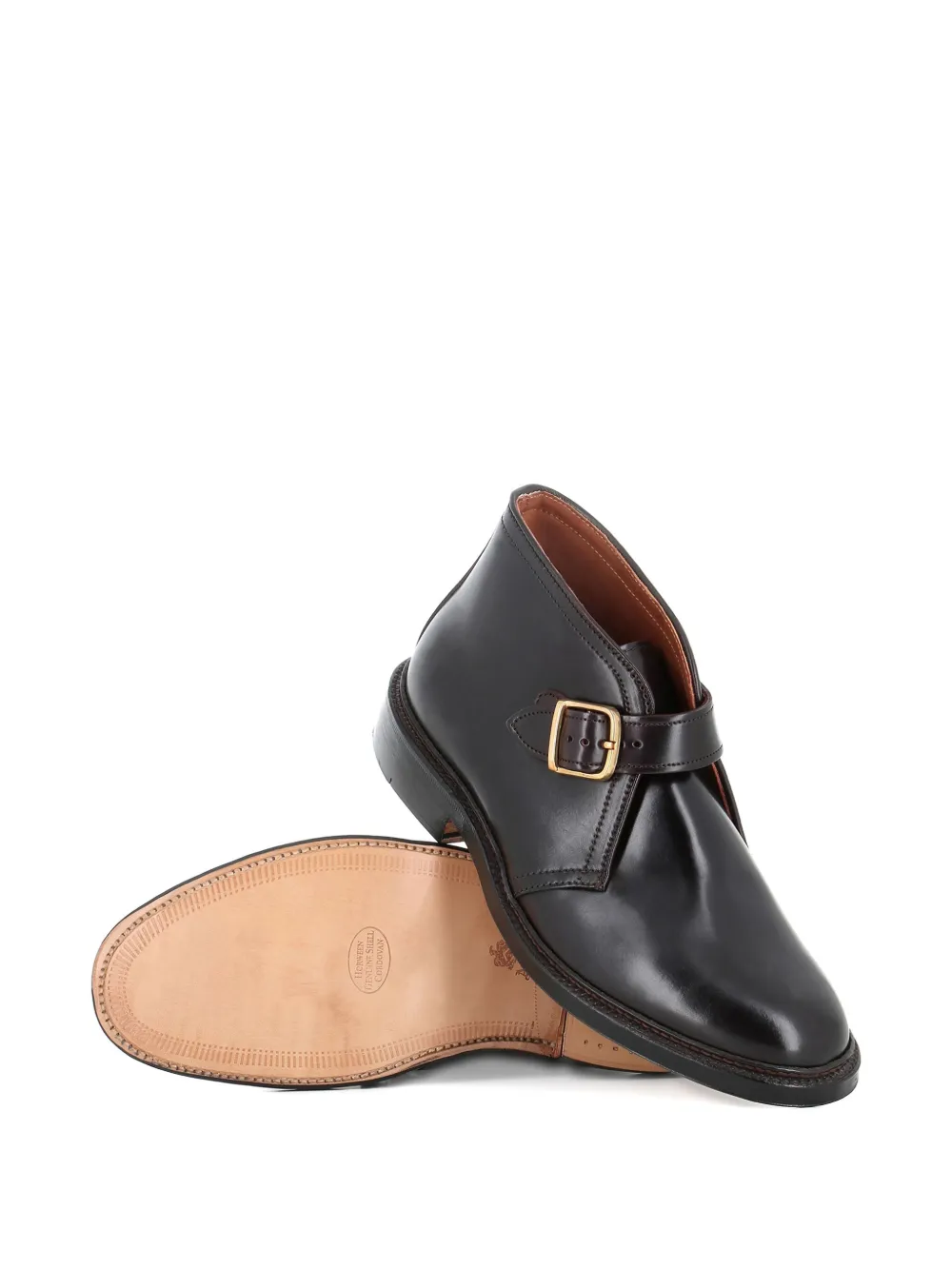 Alden Laarzen met gespdetail Bruin