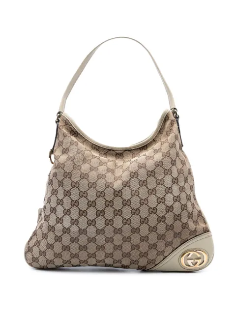 Gucci Pre-Owned 2000-2015 GG Canvas New Britt hobo bag