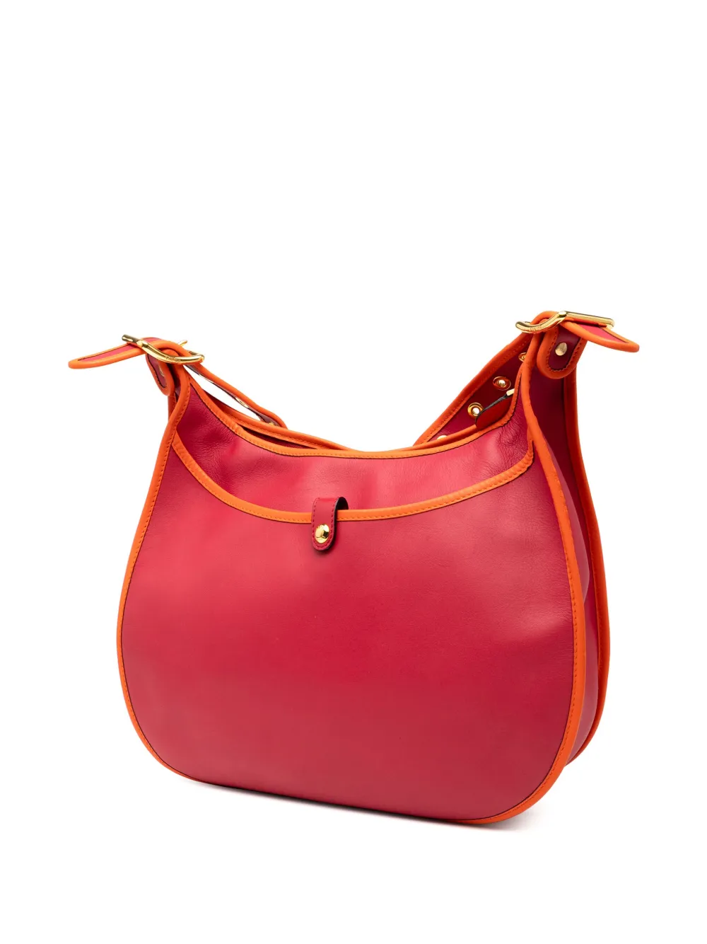 Pre-owned Loewe 2013 Leather Anagram Sofia Crossbody Bag In Red