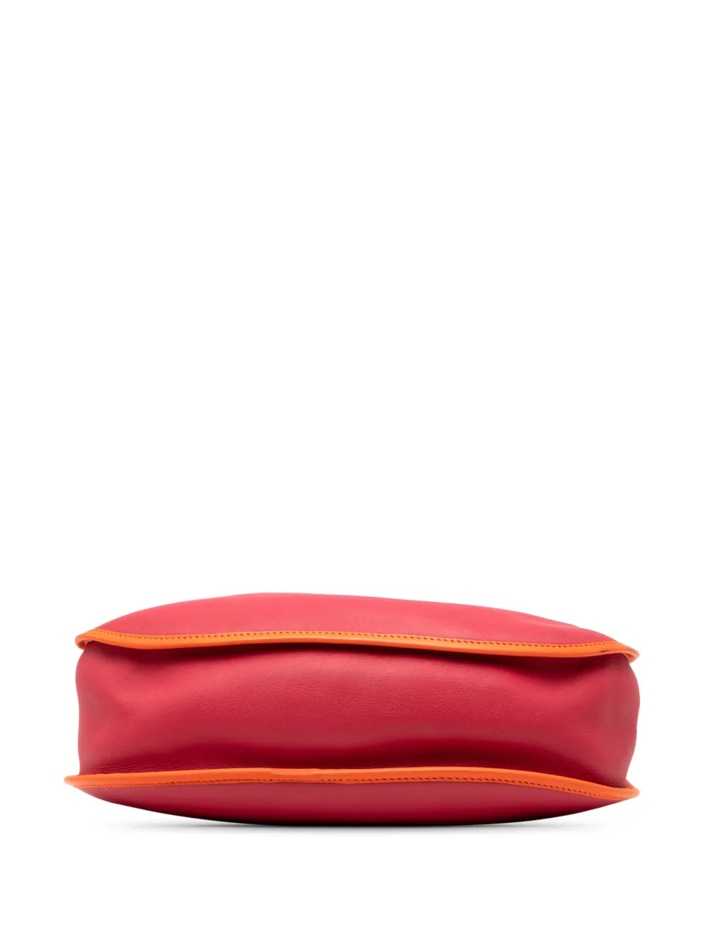 Pre-owned Loewe 2013 Leather Anagram Sofia Crossbody Bag In Red