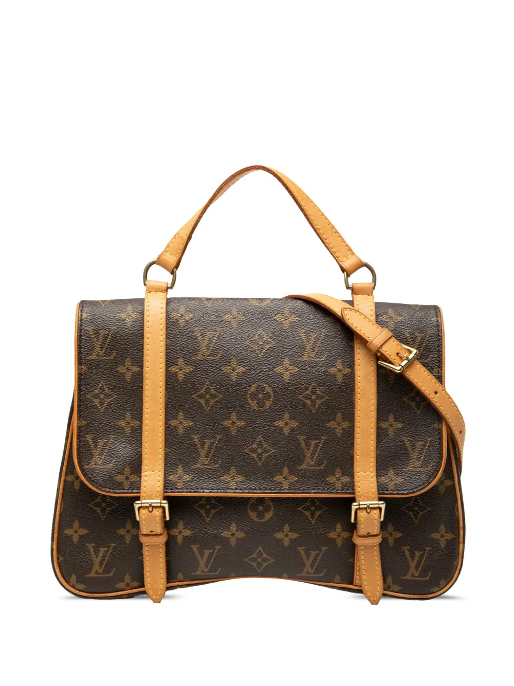 Pre-owned Louis Vuitton 2005 Monogram Marelle Sac A Dos Backpack In Brown