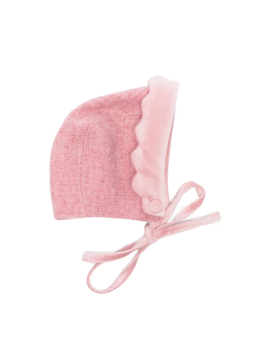 Mariella Ferrari Scalloped Tie Hat In Pink