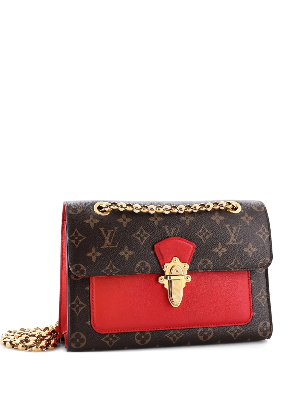 Louis Vuitton Pre-Owned Victoire Handbag Monogram Canvas and Leather Louis Vuitton Pre-Owned Victoire Handbag Monogram Canvas and Leather