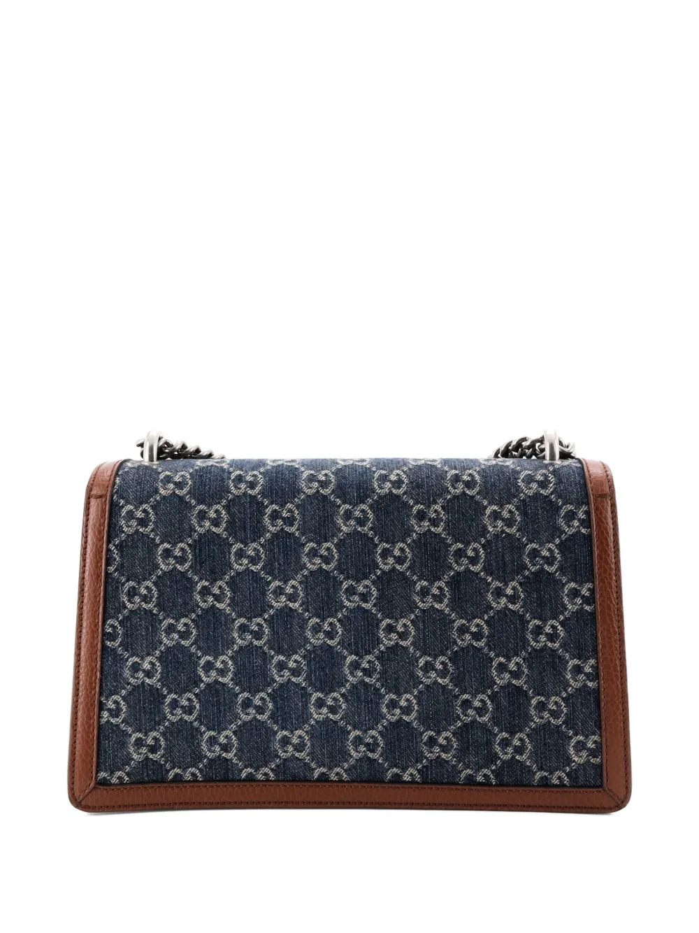 Pre-owned Gucci Dionysus Bag Gg Denim Small Shoulder Bag In Blue