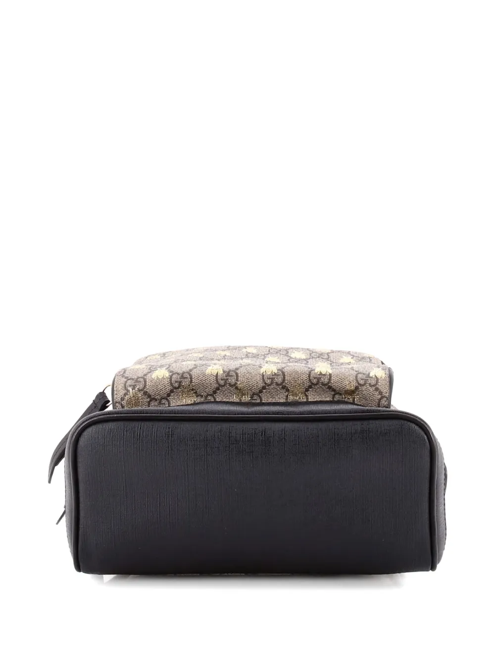 GUCCI Pre-owned Zip Pocket Printed Gg Coated Canvas Small Backpack In Neutral