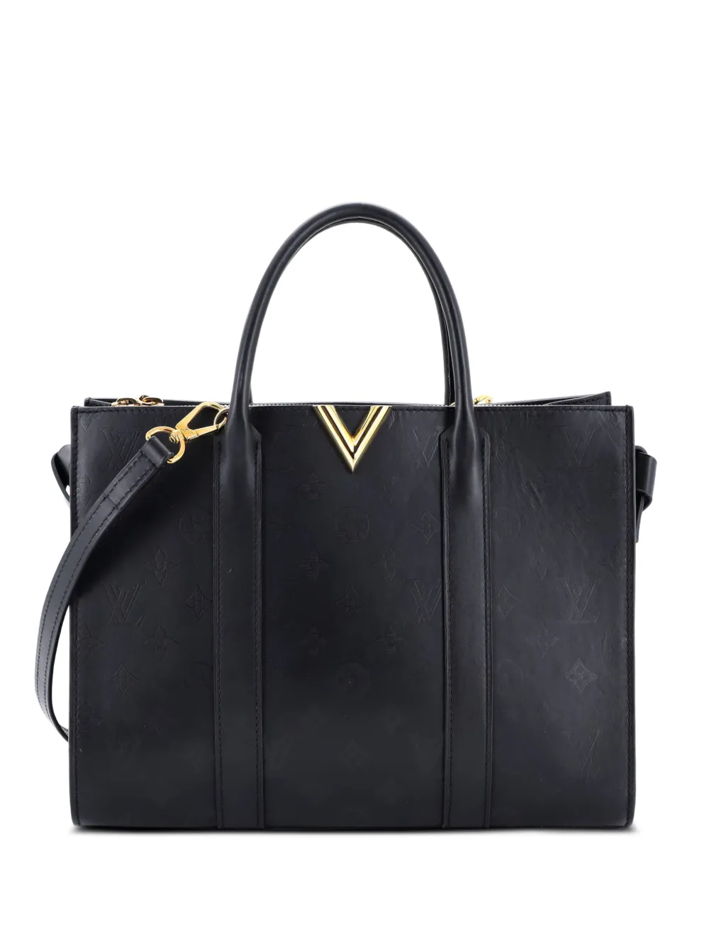 Louis Vuitton Pre-Owned Very Monogram Leather GM tote bag - ブラック Louis Vuitton Pre-Owned Very Monogram Leather GM tote bag - ブラック