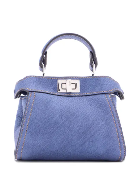 Fendi Pre-Owned Peekaboo Bag Leather Nano crossbody bag