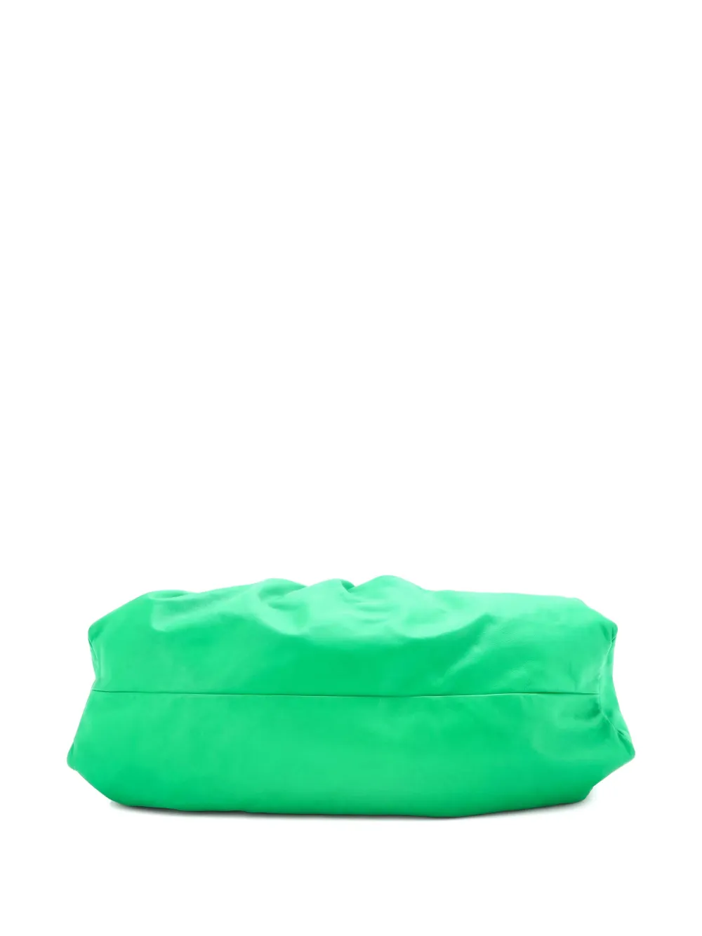 Pre-owned Bottega Veneta The Shoulder Pouch Leather Maxi Hobo Bag In Green