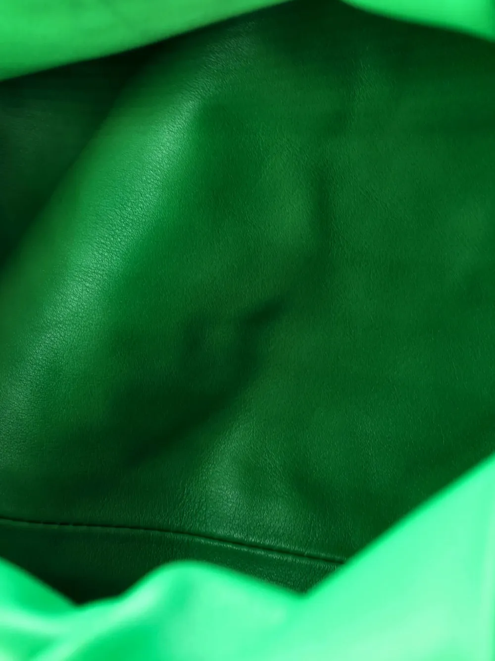 Pre-owned Bottega Veneta The Shoulder Pouch Leather Maxi Hobo Bag In Green