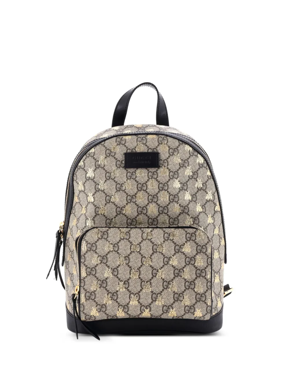 Gucci Pre-Owned Zip Pocket Printed GG Coated Canvas Small backpack | Neutrals | Image 1