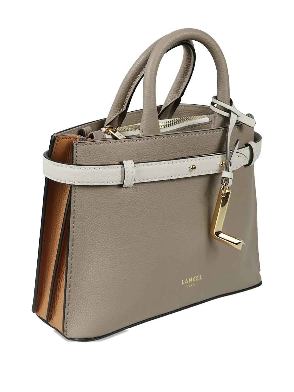 Lancel Small Faubourg Tote Bag In Gray