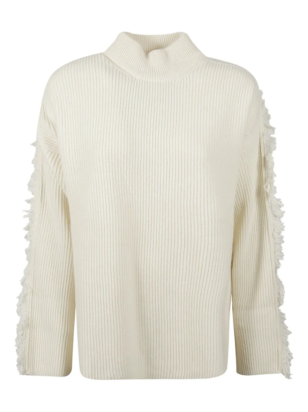 Drumohr Fringed Sweater In Neutral