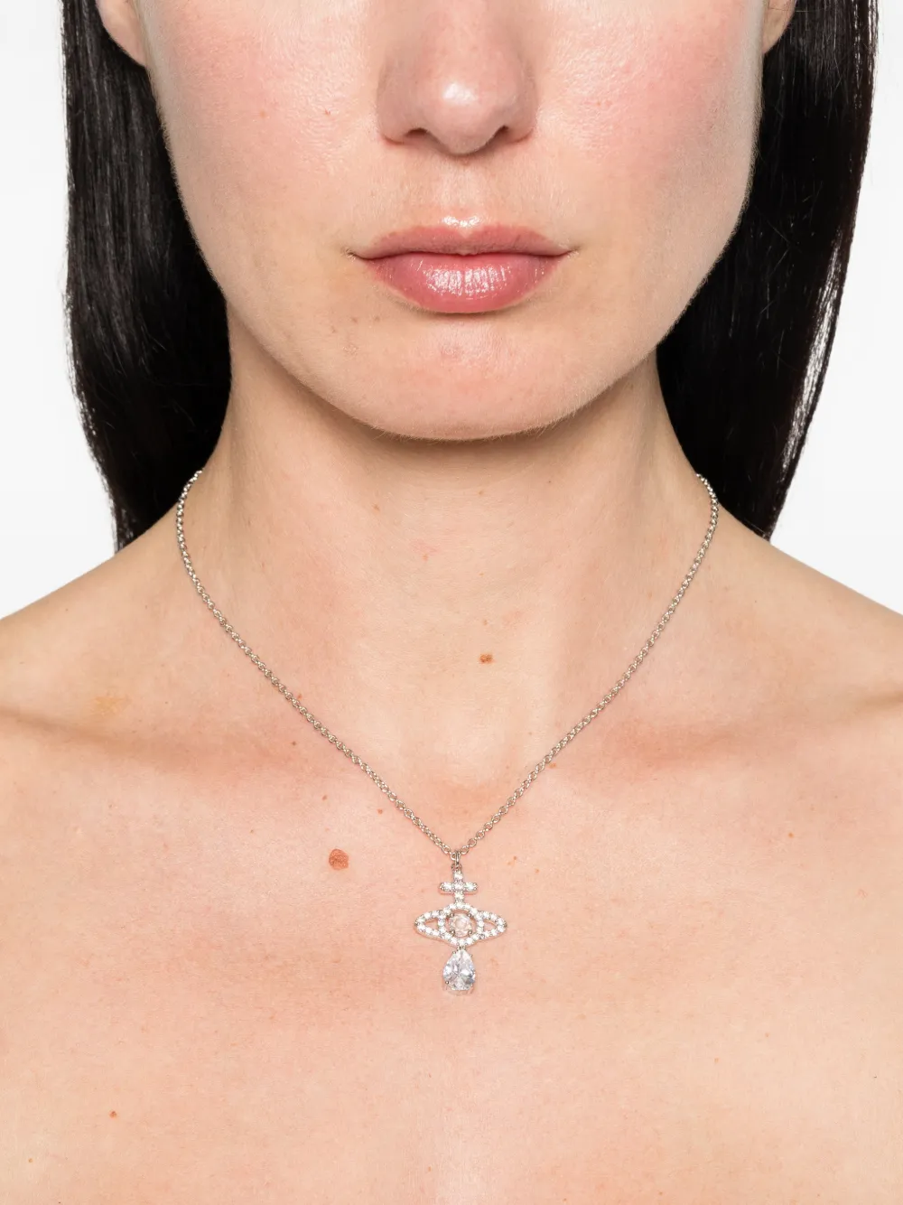 Vivienne Westwood Olympia ネックレス | シルバートーン | FARFETCH JP