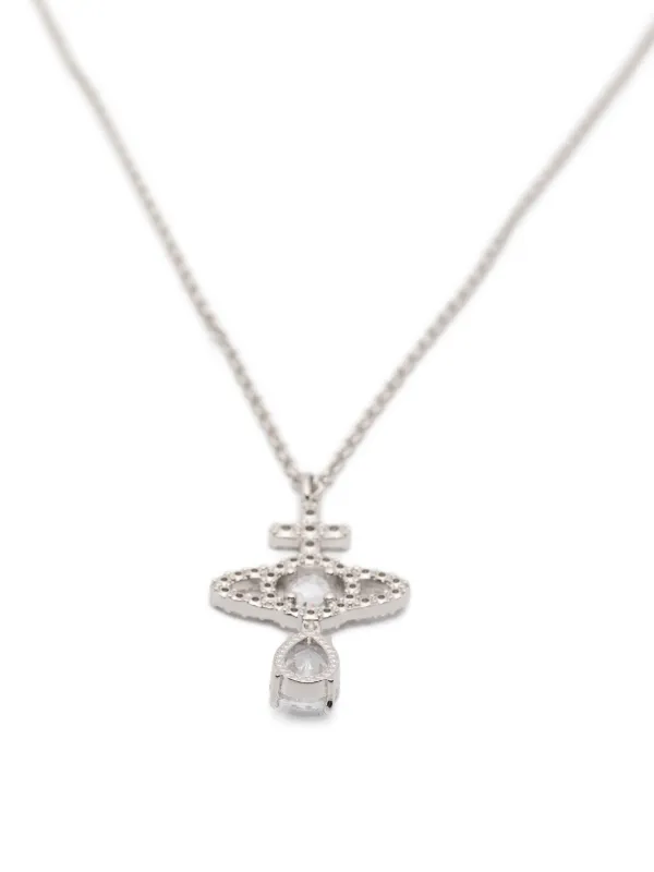 vivienne westwood OLYMPIAオーブロゴネックレス Vivienne Westwood Olympia ネックレス | シルバートーン | FARFETCH JP